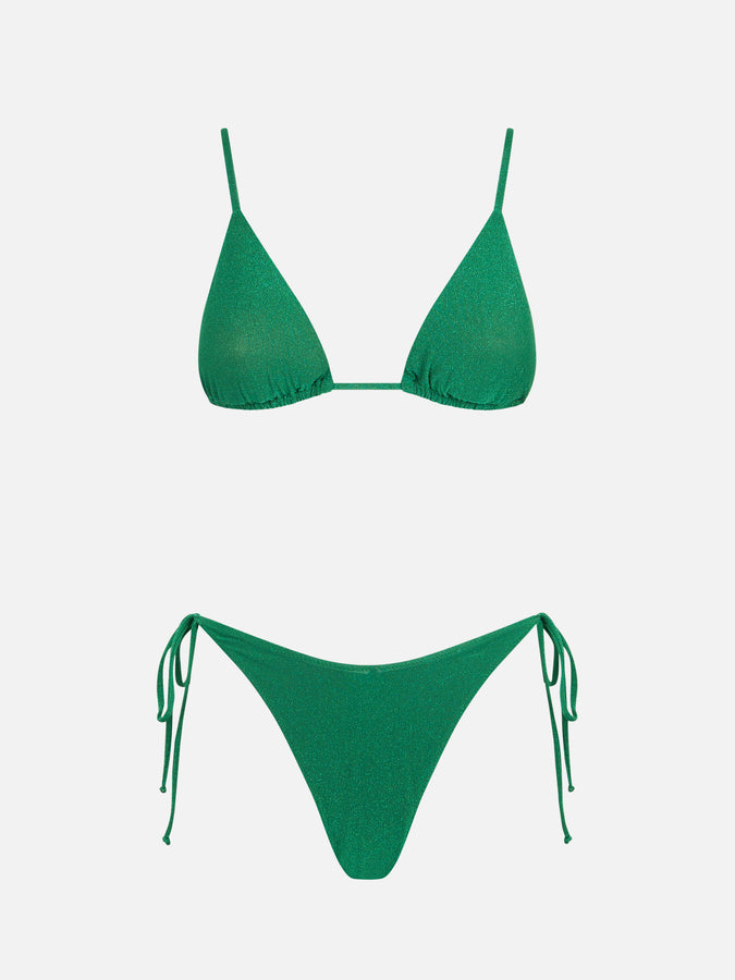 Mc2 Saint Barth Bikini Da Donna A Triangolo Lurex