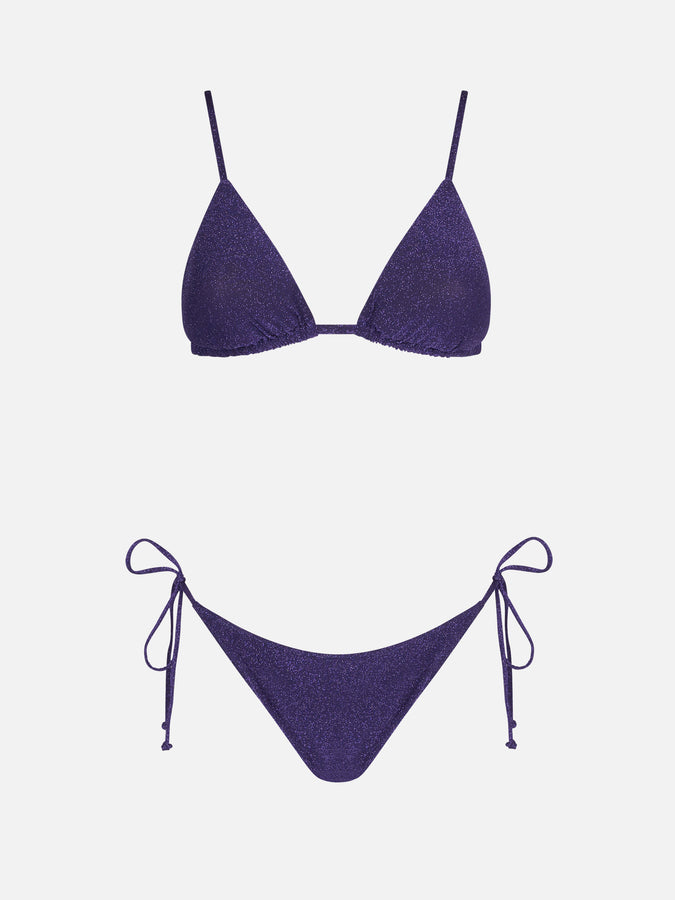 Mc2 Saint Barth Bikini Da Donna A Triangolo Lurex