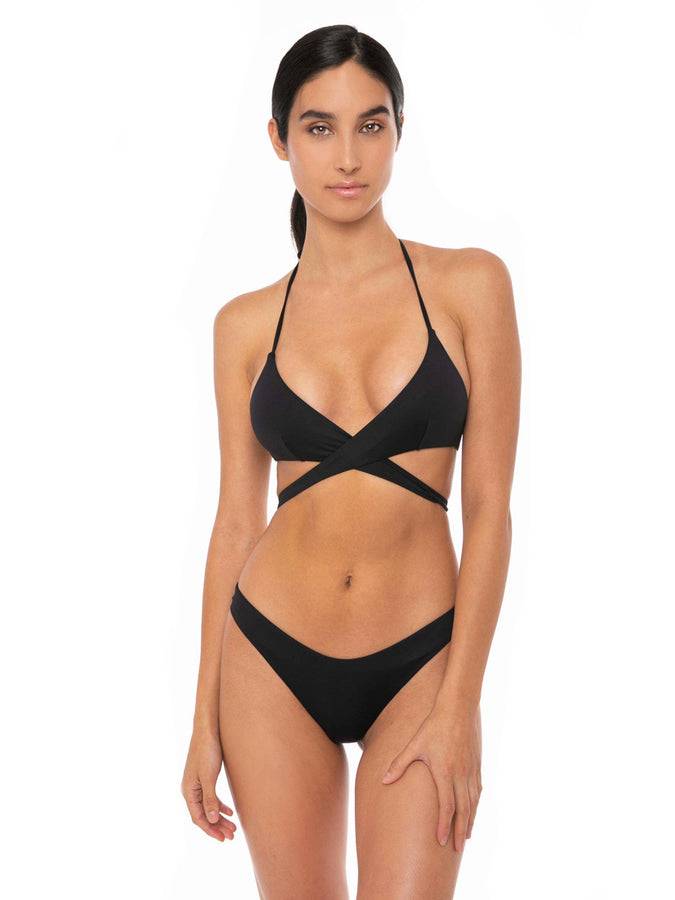 Mc2 Saint Barth Bikini Da Donna A Triangolo Nero