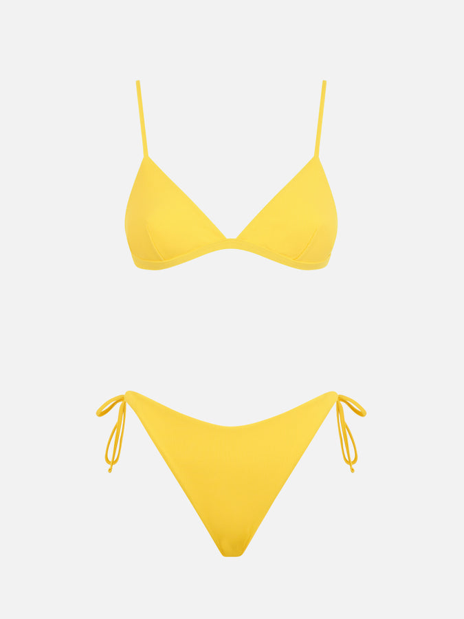 Mc2 Saint Barth Bikini Da Donna A Triangolo Senape