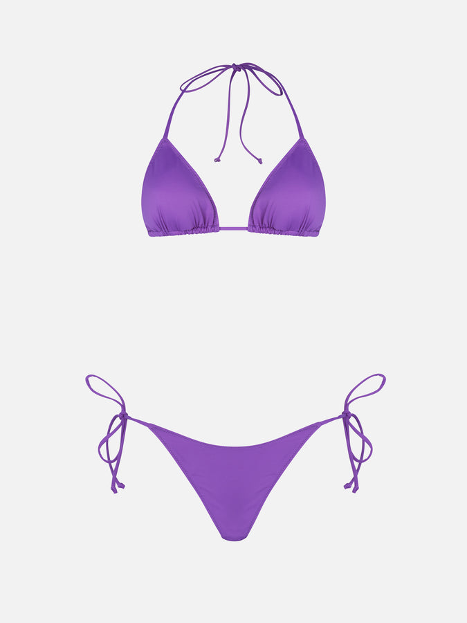 Mc2 Saint Barth Bikini Da Donna A Triangolo Viola