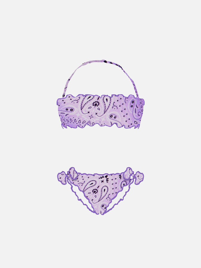 Mc2 Saint Barth Bikini lilla da bambina lilla