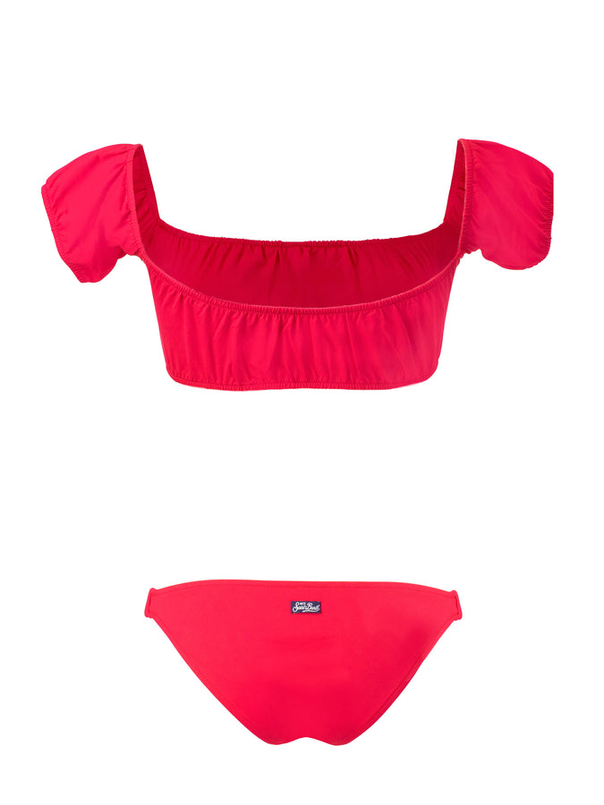 Mc2 Saint Barth Bikini Rosso Con Spalle Scoperte
