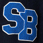 Mc2 Saint Barth Bomber In Maglia Blu Stile College