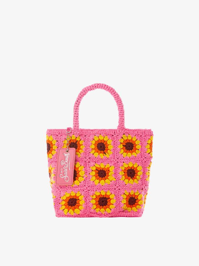 Mc2 Saint Barth Borsa all'uncinetto girasole