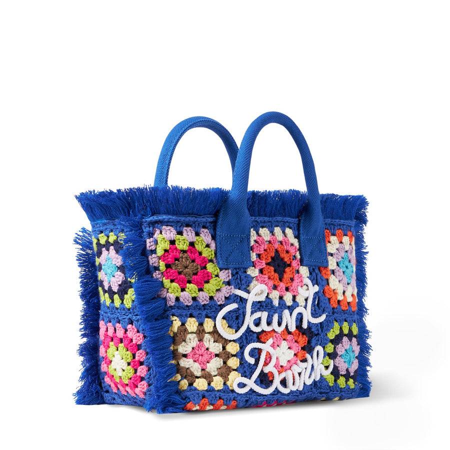 Mc2 Saint Barth Borsa Colette Blu All'uncinetto