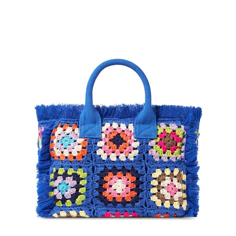 Mc2 Saint Barth Borsa Colette Blu All'uncinetto