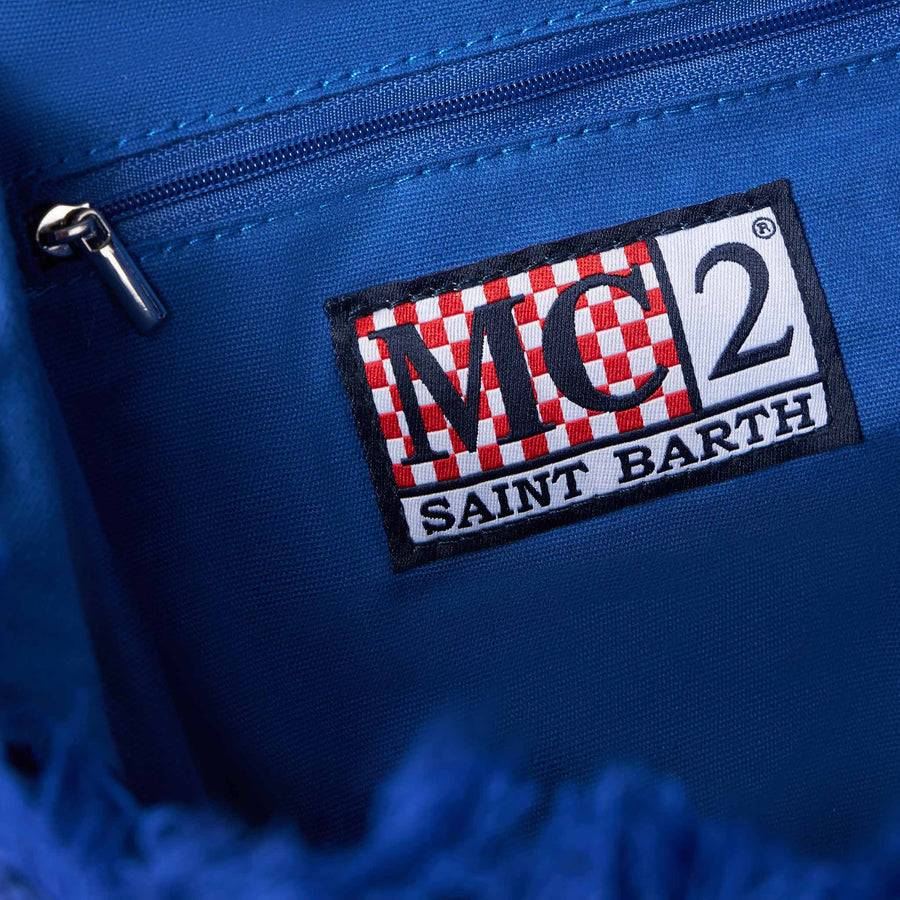 Mc2 Saint Barth Borsa Colette Blu All'uncinetto