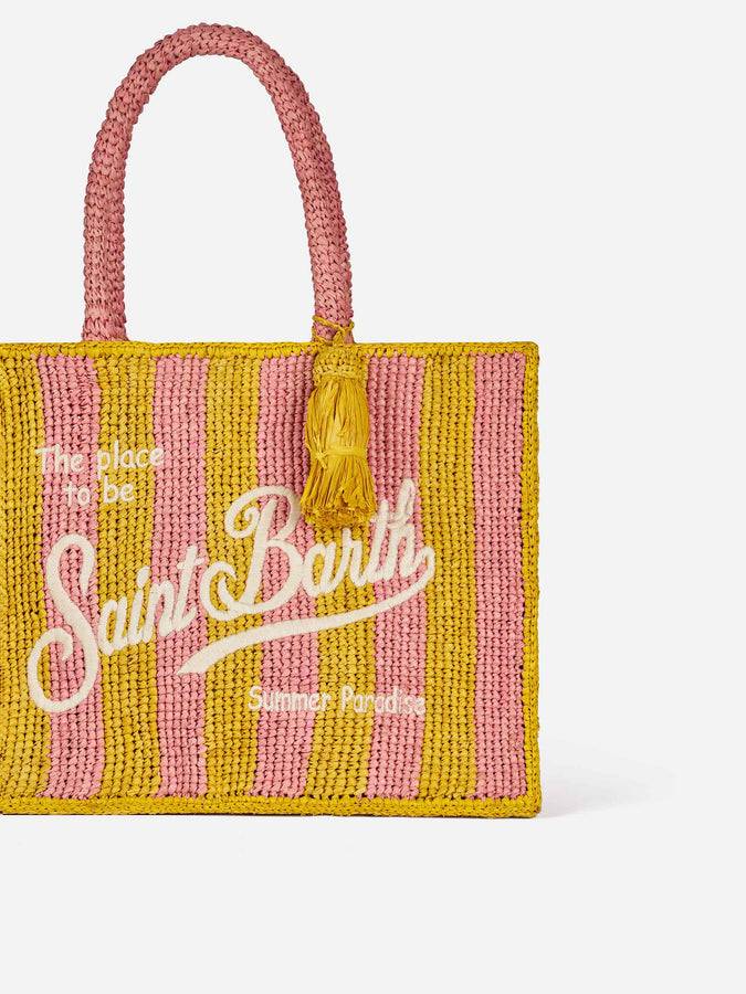Mc2 Saint Barth Borsa Colette In Rafia Rigata