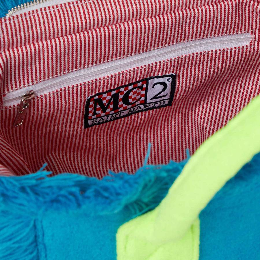 Mc2 Saint Barth Borsa Colette In Spugna Turchese