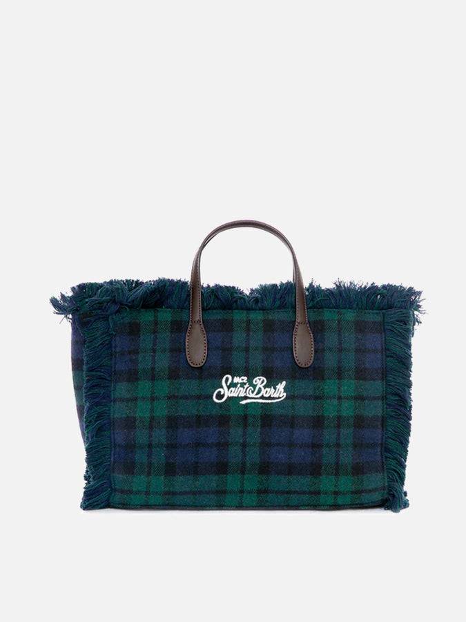 Mc2 Saint Barth Borsa Colette In Tartan Lanoso