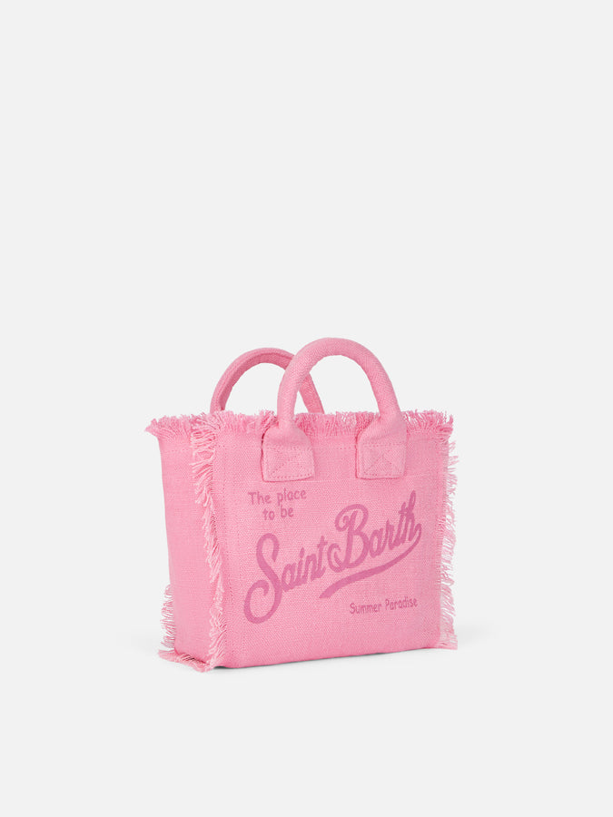 Mc2 Saint Barth Borsa In Lino Mini Vanity Rosa
