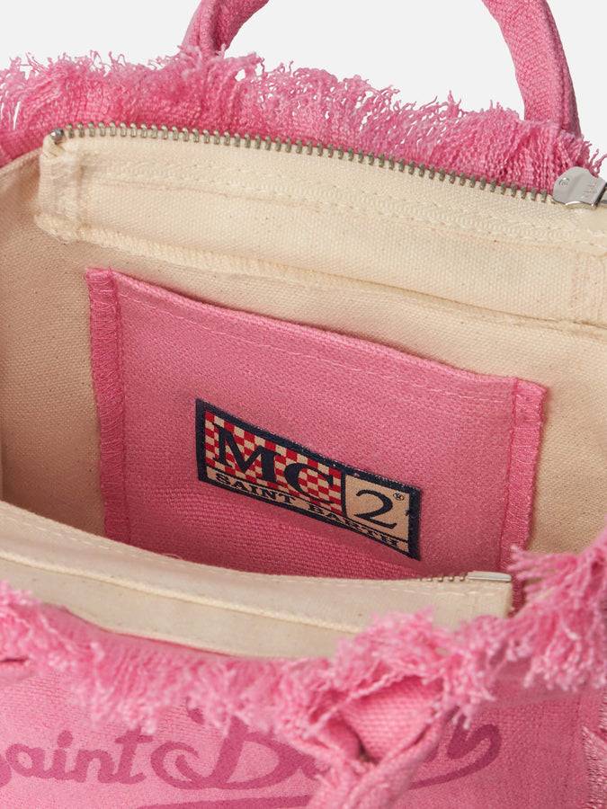 Mc2 Saint Barth Borsa In Lino Mini Vanity Rosa