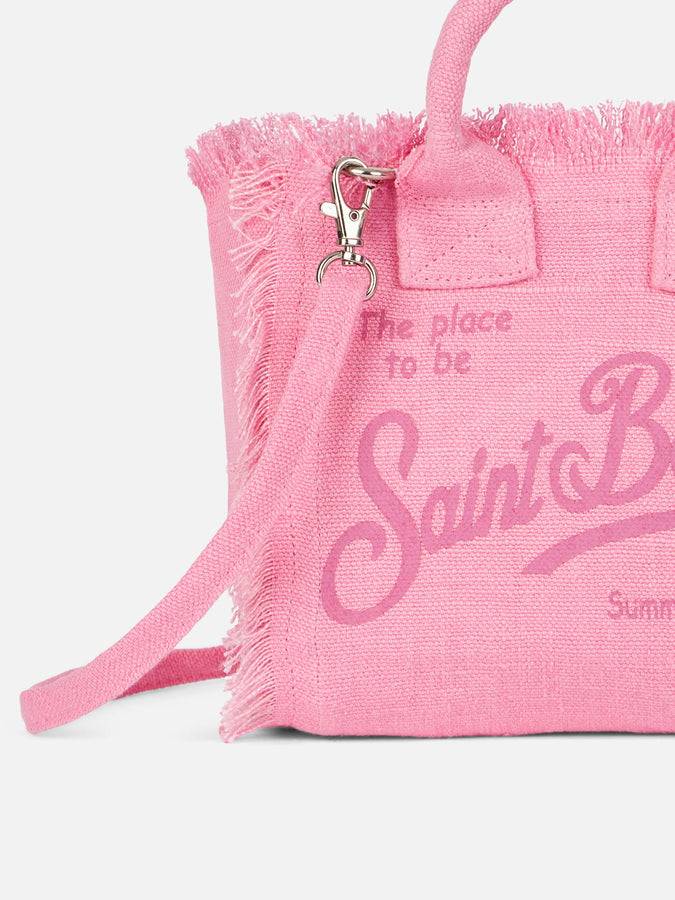 Mc2 Saint Barth Borsa In Lino Mini Vanity Rosa