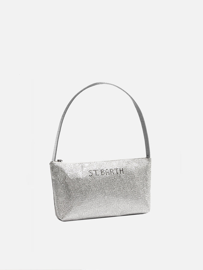 Mc2 Saint Barth Borsa Mini Con Strass Argento