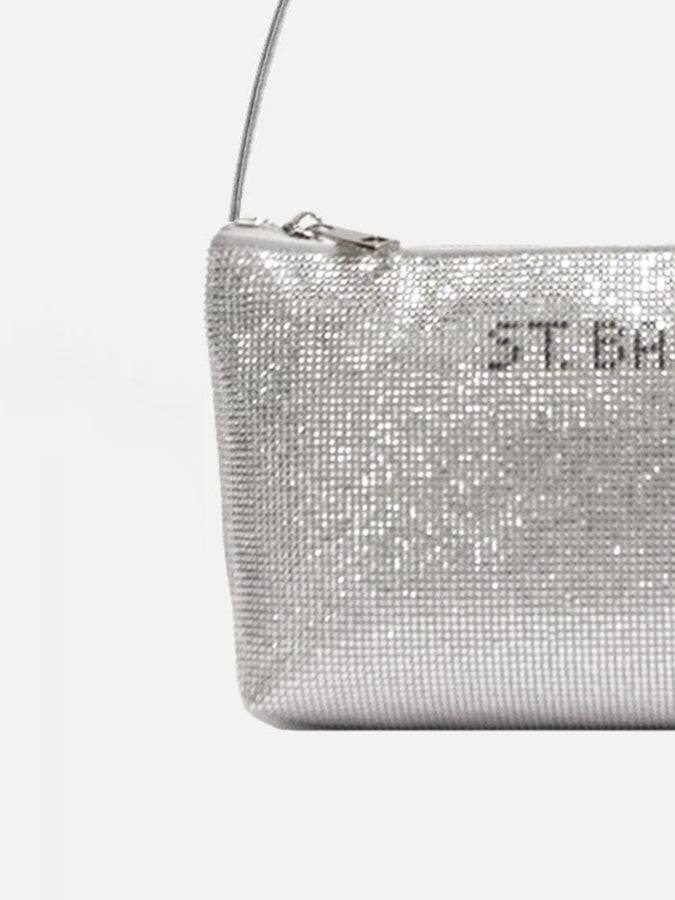 Mc2 Saint Barth Borsa Mini Con Strass Argento