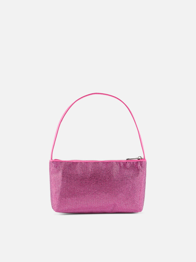 Mc2 Saint Barth Borsa Mini Con Strass Fucsia