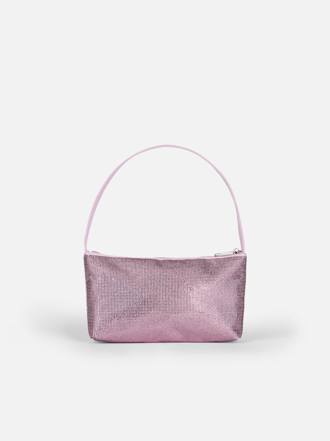 Mc2 Saint Barth Borsa Mini Con Strass Lilla