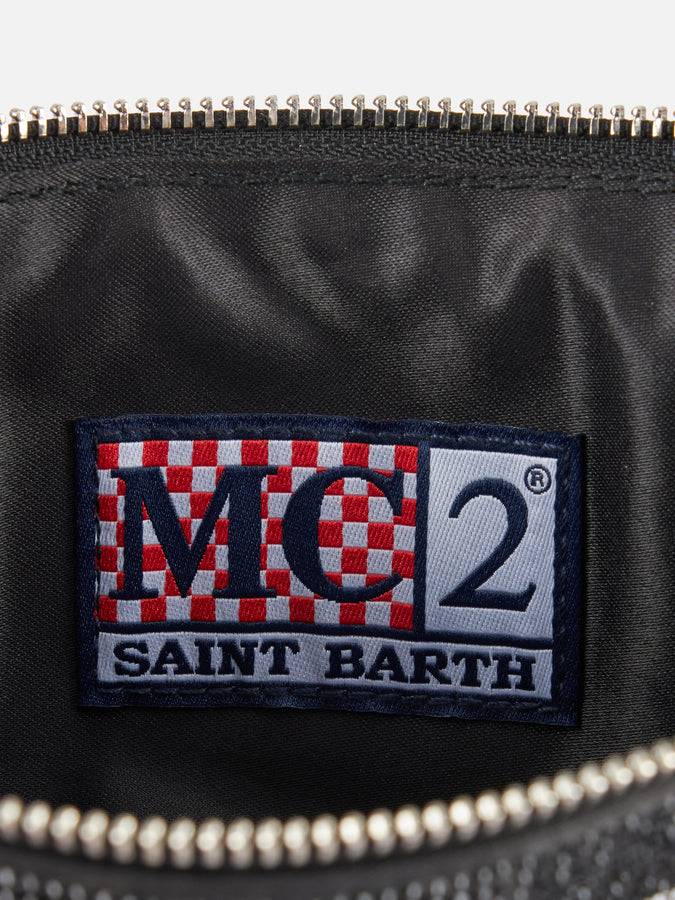 Mc2 Saint Barth Borsa Mini Con Strass Neri