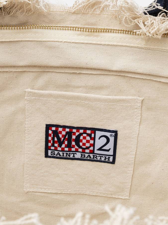 Mc2 Saint Barth Borsa Tote Vanity Rug Bianca E Blu