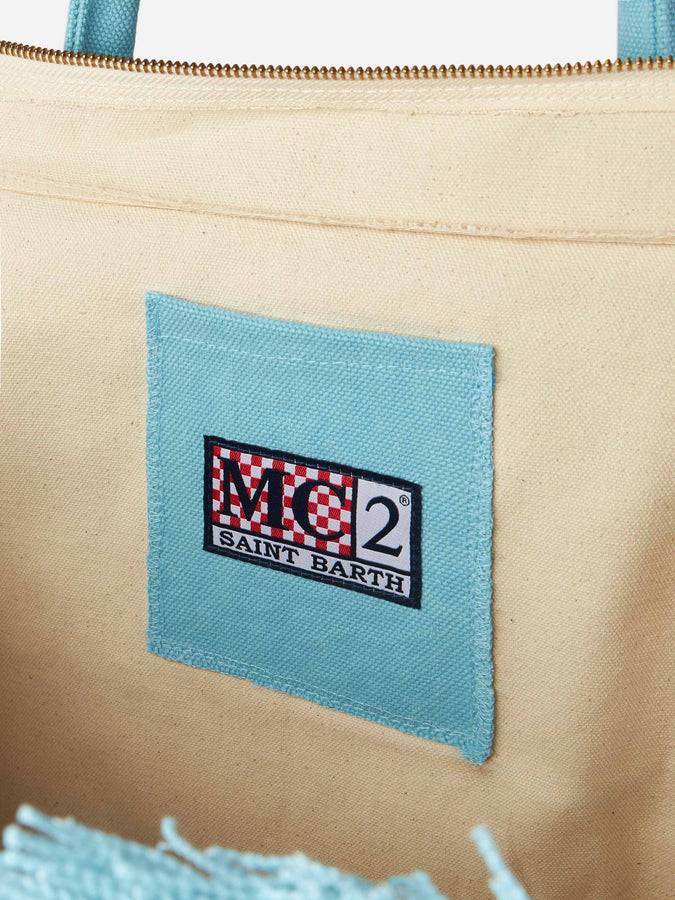 Mc2 Saint Barth Borsa Vanity In Tela Azzurra