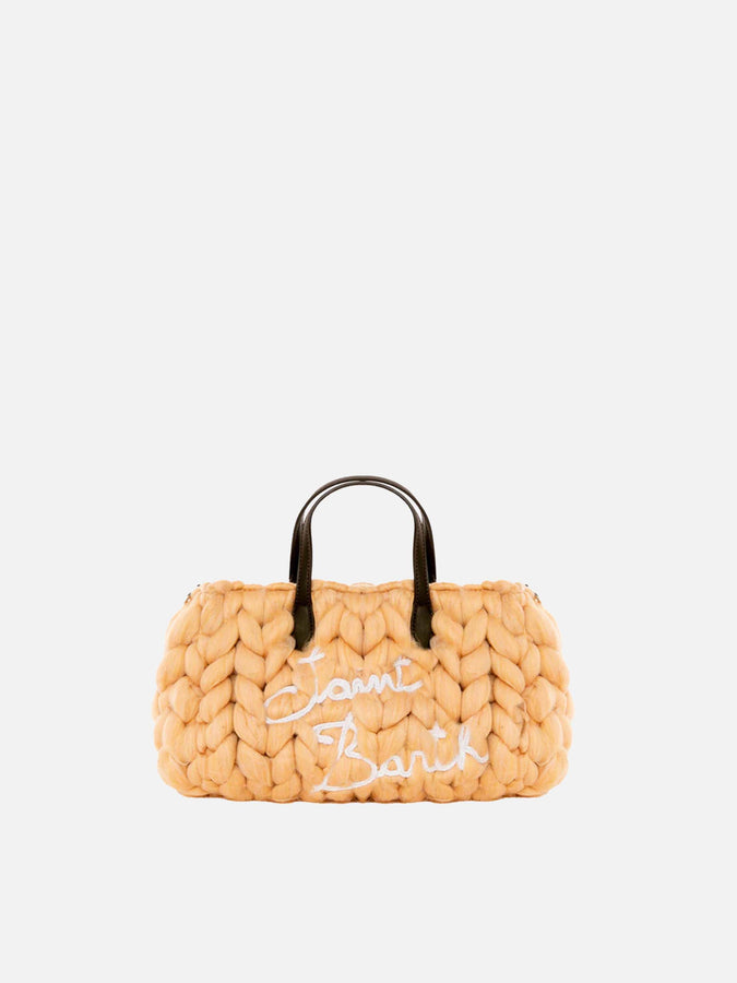 Mc2 Saint Barth Borsa Vivian jumbo in tricot beige