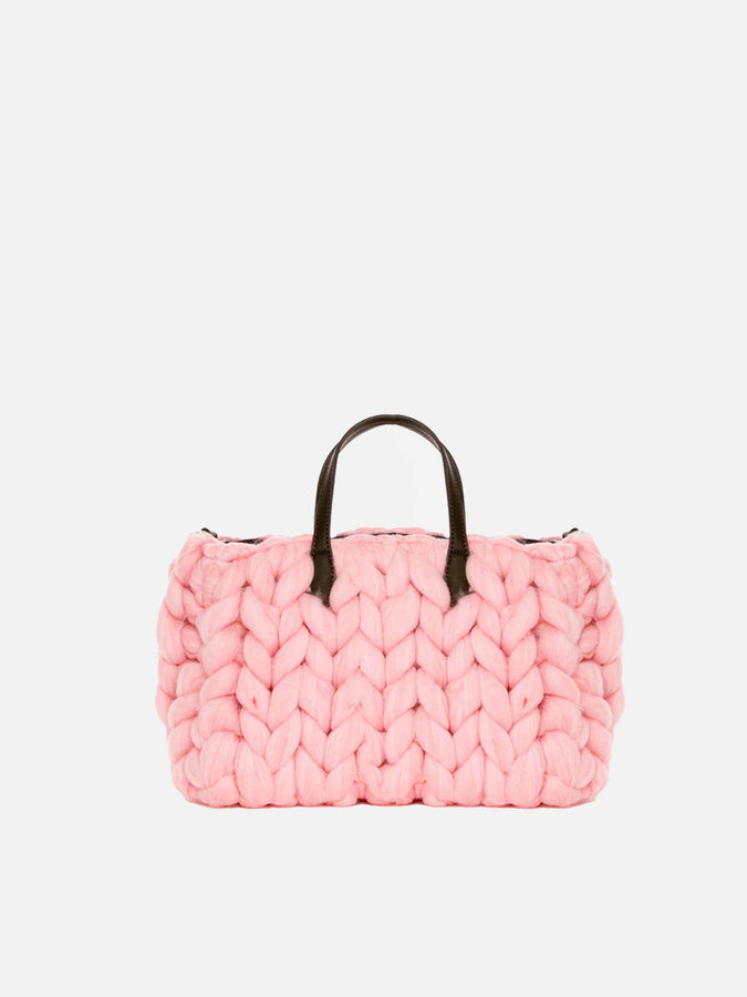 Mc2 Saint Barth Borsa Vivian Jumbo In Tricot Rosa