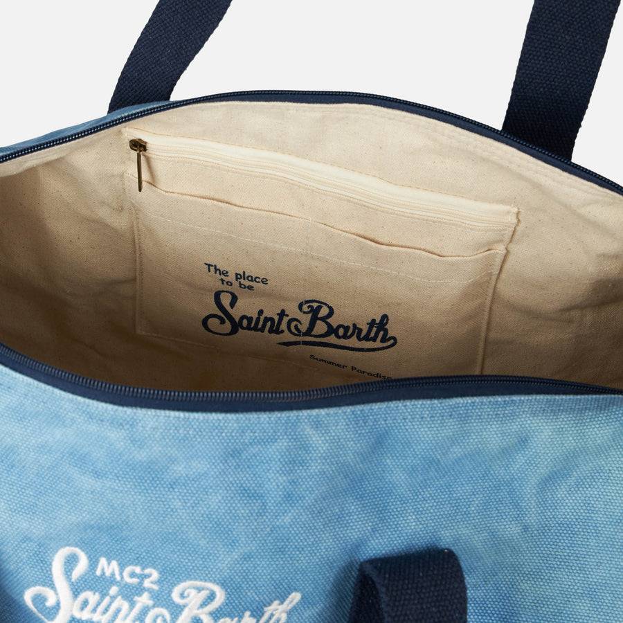 Mc2 Saint Barth Borsone Da Viaggio In Denim