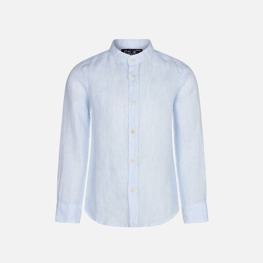 Mc2 Saint Barth Camicia da bambino a righe in lino