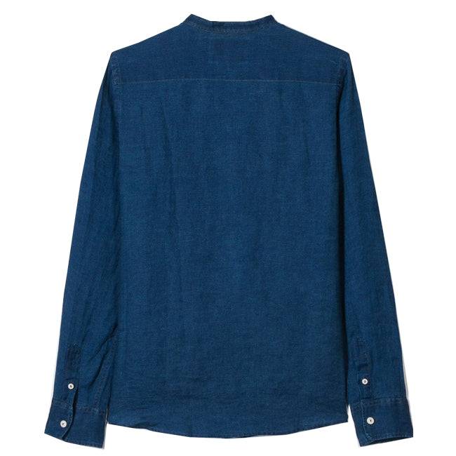 Mc2 Saint Barth Camicia Da Bambino In Lino Denim