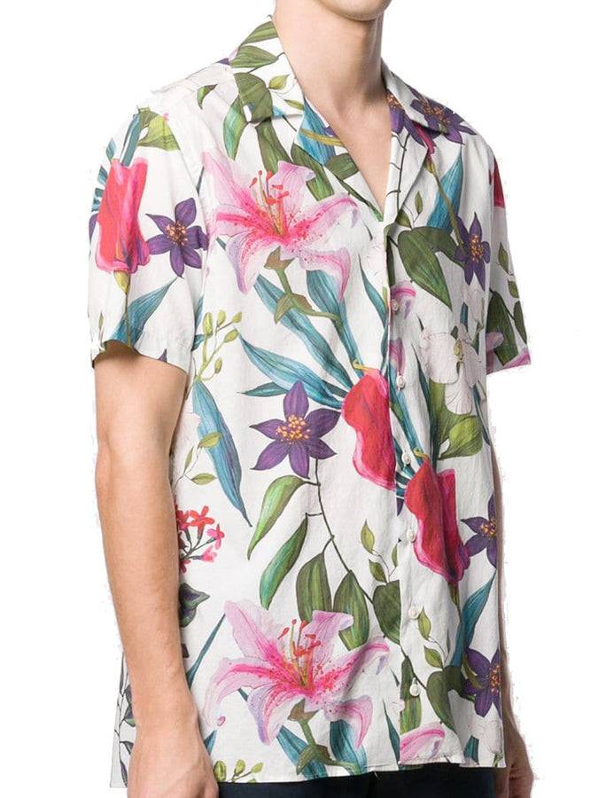 Mc2 Saint Barth Camicia Da Uomo Stampa Tropicale