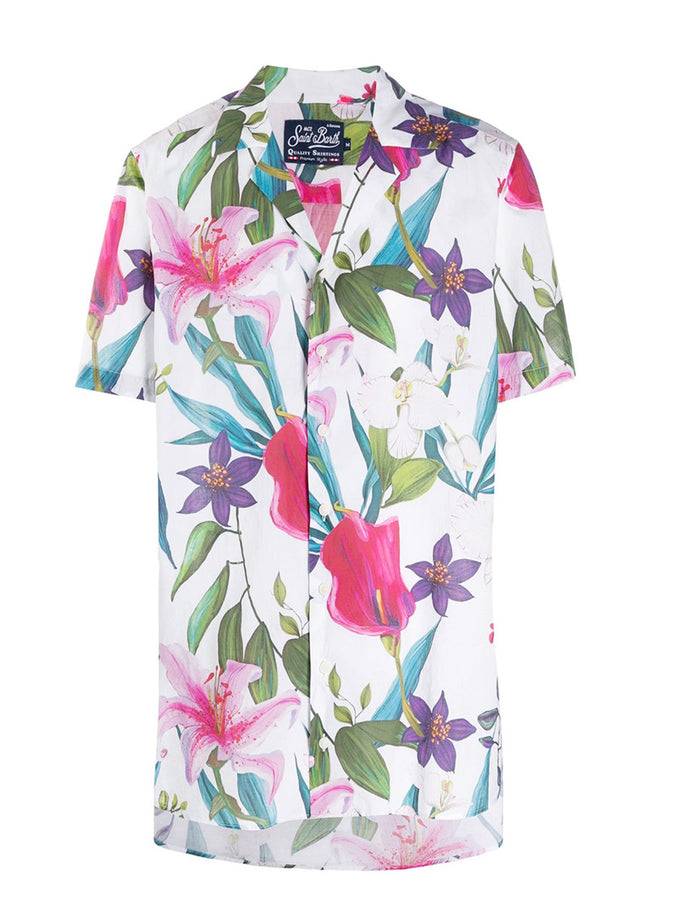 Mc2 Saint Barth Camicia Da Uomo Stampa Tropicale