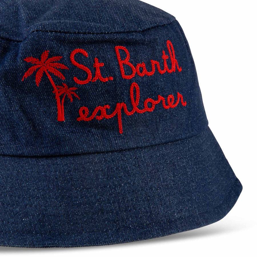 Mc2 Saint Barth Cappello Da Pescatore In Denim