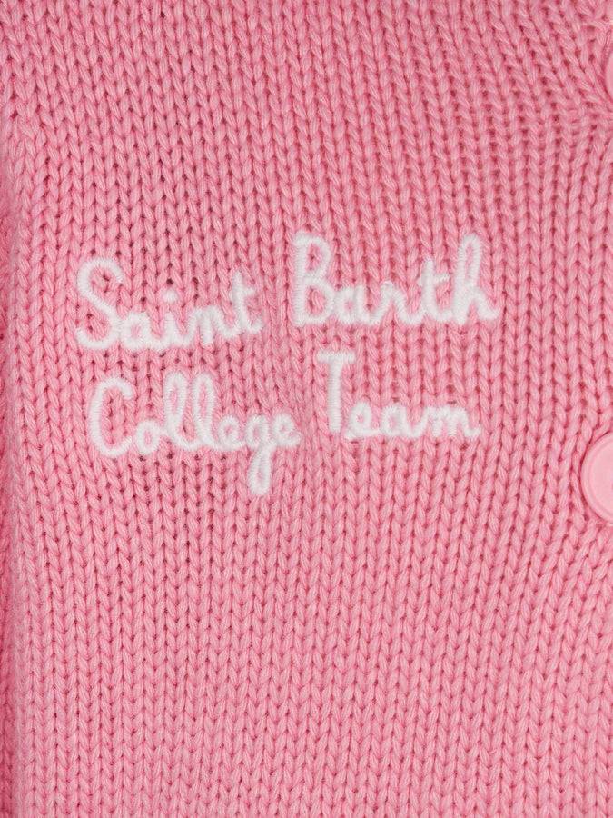Mc2 Saint Barth Cardigan College Da Bambina Rosa