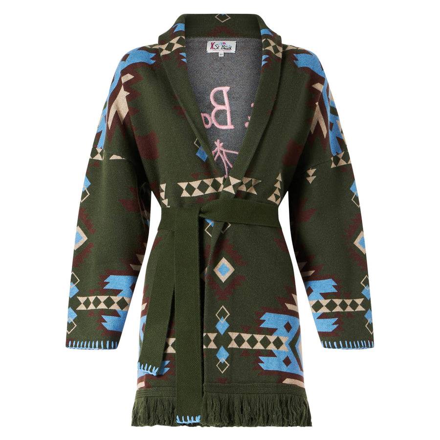 Mc2 Saint Barth Cardigan Da Donna Con Cintura