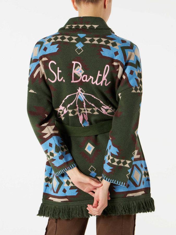 Mc2 Saint Barth Cardigan da donna con cintura