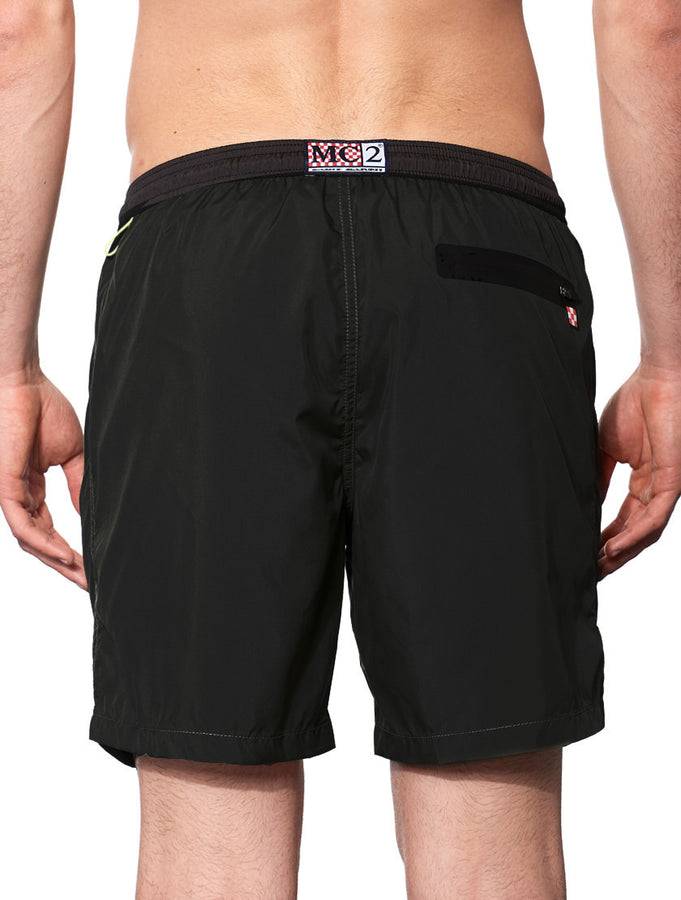 Mc2 Saint Barth Costume Da Bagno Nero Con Zip