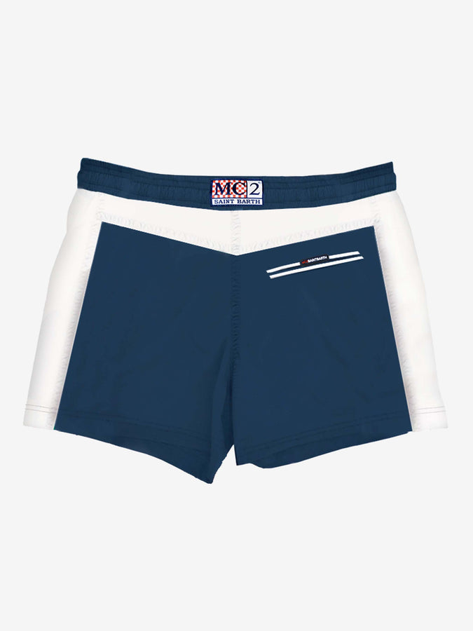 Mc2 Saint Barth Costume Da Uomo Con Bande E Patch