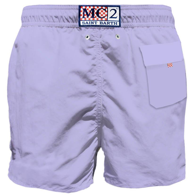 Mc2 Saint Barth Costume Da Uomo Lilla Con Taschino
