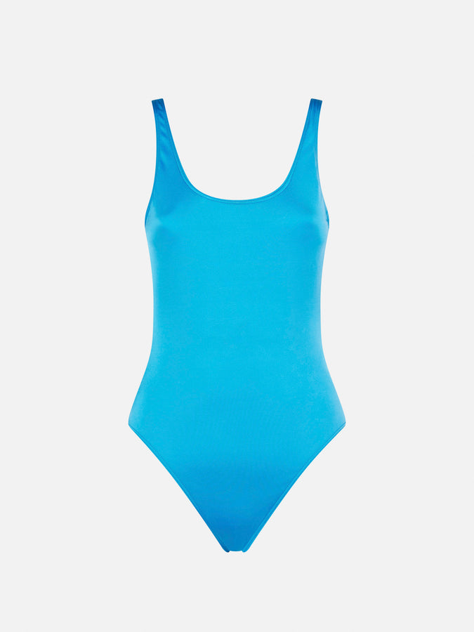 Mc2 Saint Barth Costume Intero Bluette Lucido