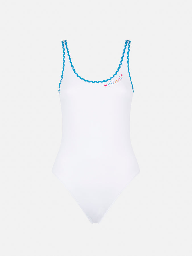 Mc2 Saint Barth Costume Intero Con Ricamo Miami