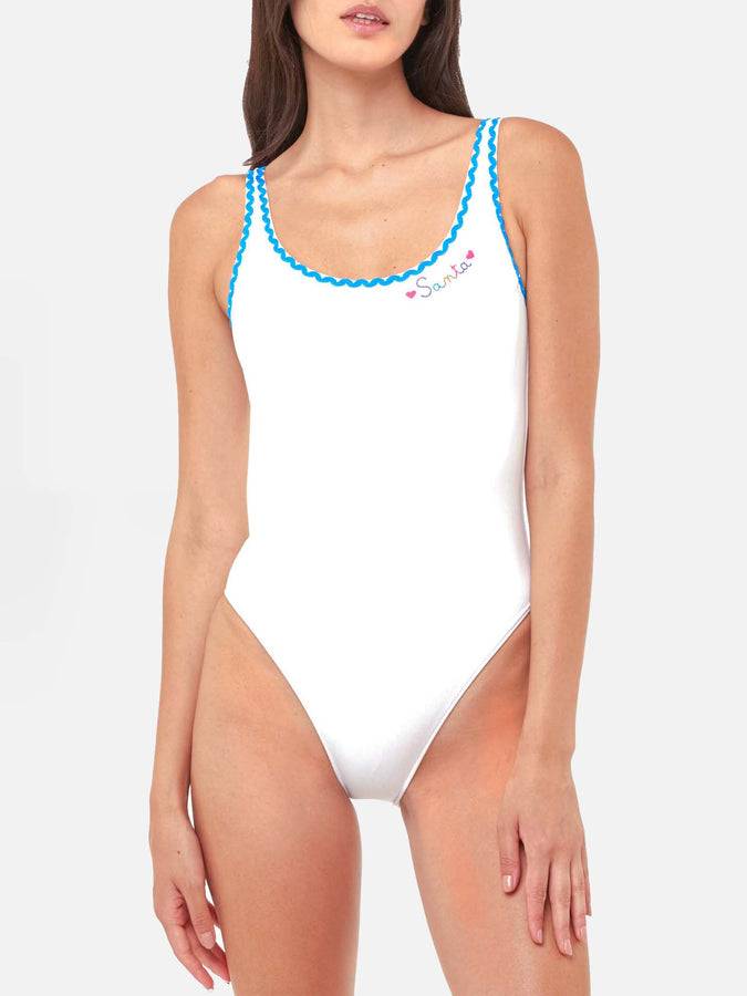 Mc2 Saint Barth Costume intero con ricamo Santa