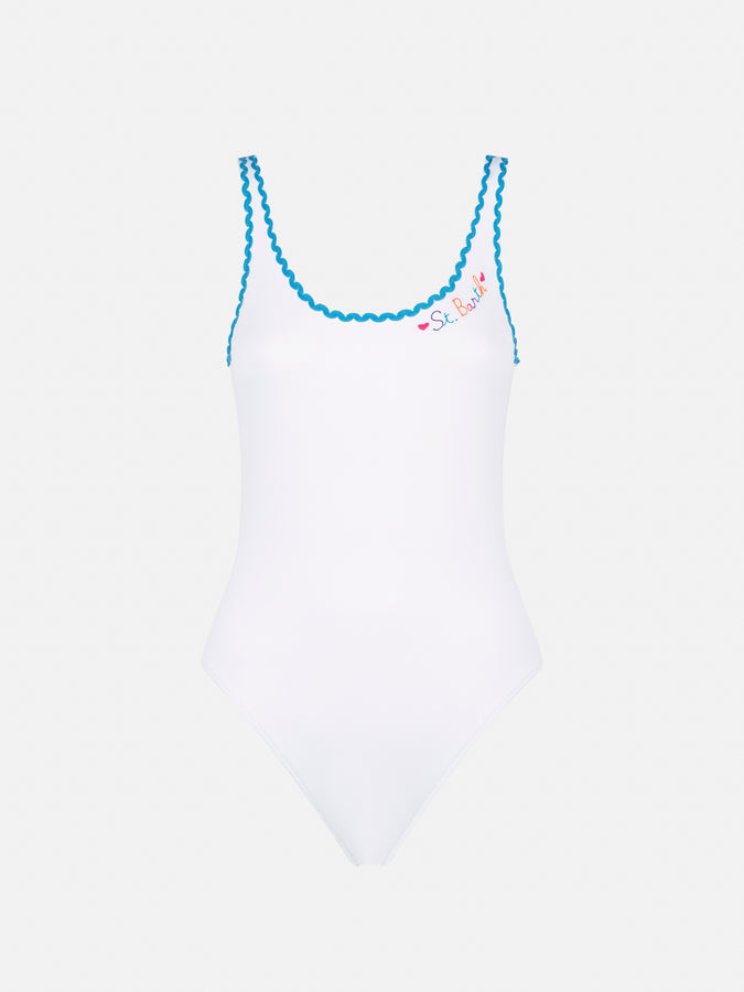 Mc2 Saint Barth Costume Intero Con Ricamo St. Barth
