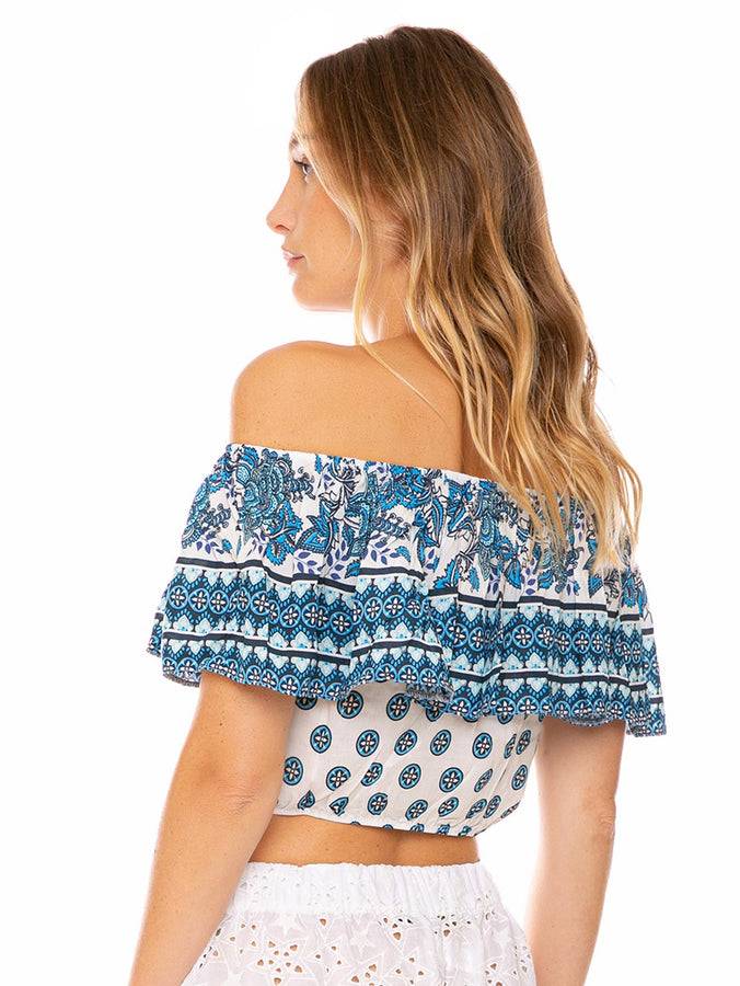 Mc2 Saint Barth Crop Top Con Stampa Gipsy
