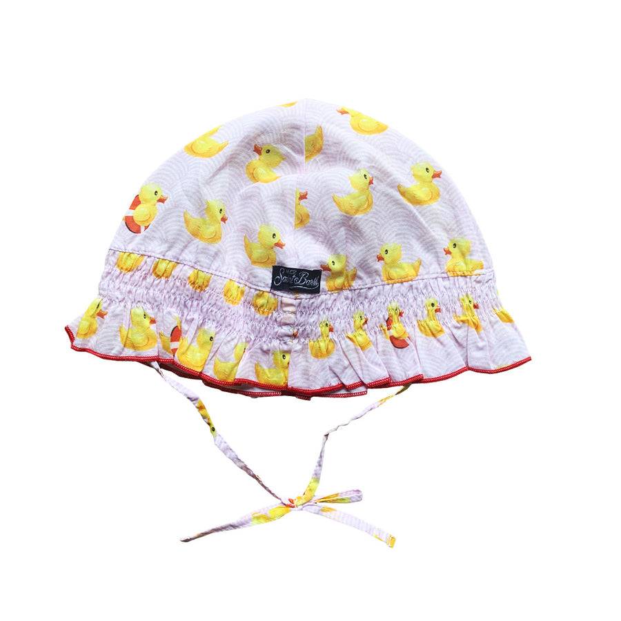 Mc2 Saint Barth Cuffia Neonata Rosa Stampa Papera