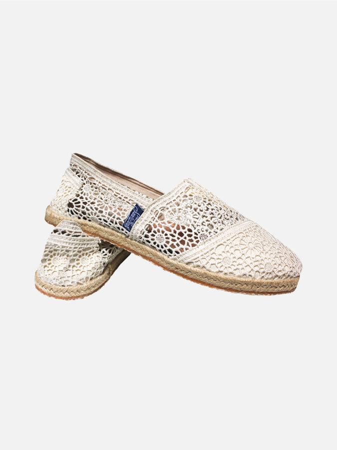 Mc2 Saint Barth Espadrillas Macramè Bianco Sporco