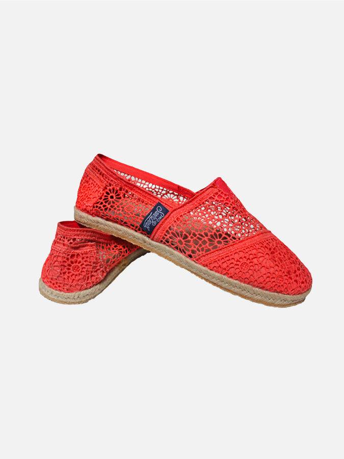 Mc2 Saint Barth Espadrillas Macramè Rosa Pesca