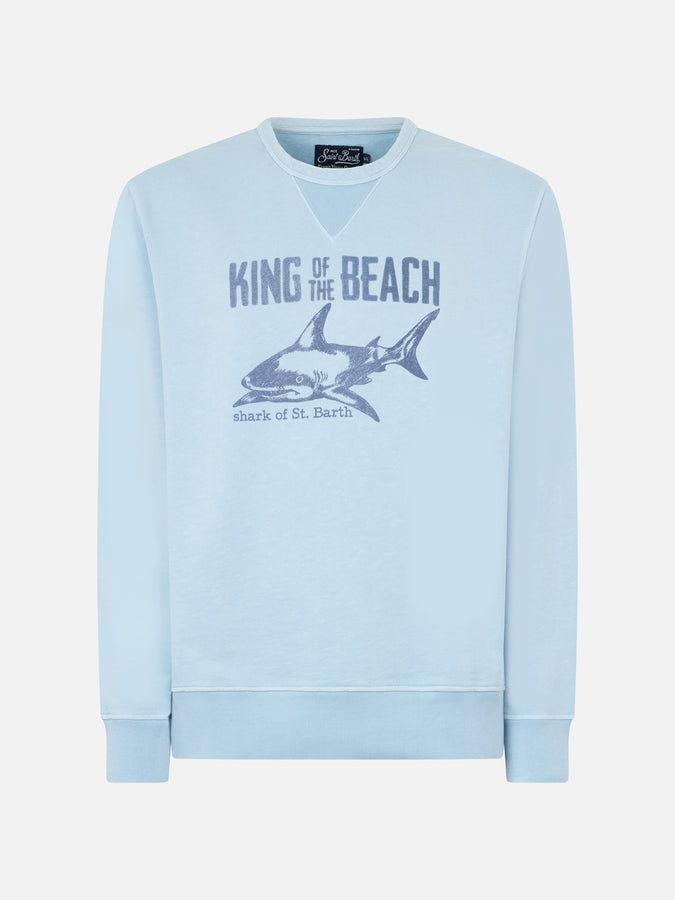 Mc2 Saint Barth Felpa Azzurra King Of The Beach