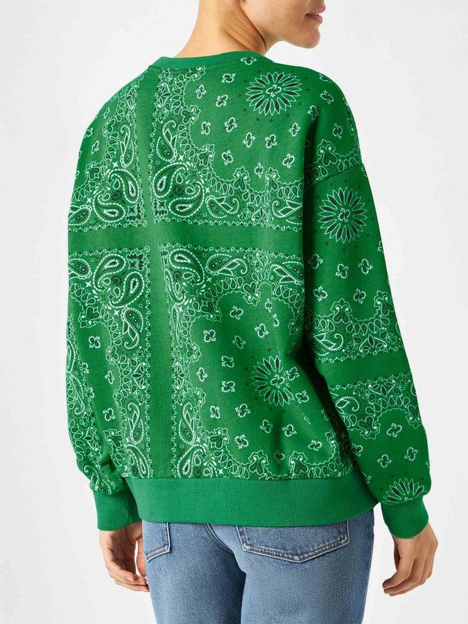 Mc2 Saint Barth Felpa Da Donna Con Stampa Bandana