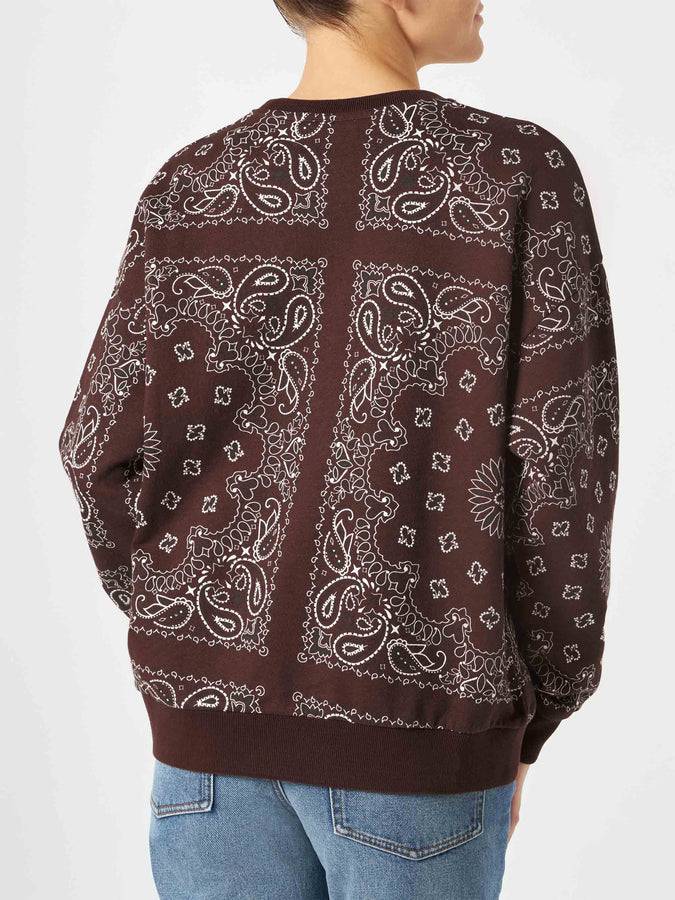 Mc2 Saint Barth Felpa Da Donna Con Stampa Bandana